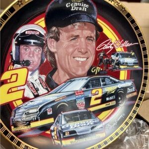 Vintage 1994 Rusty Wallace NASCAR Collector Plate Limited Edition w/ COA